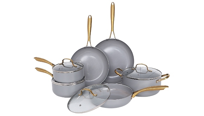 10-Piece Stylish Induction Cookware Set