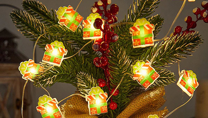 2M LED Christmas Present String Lights
