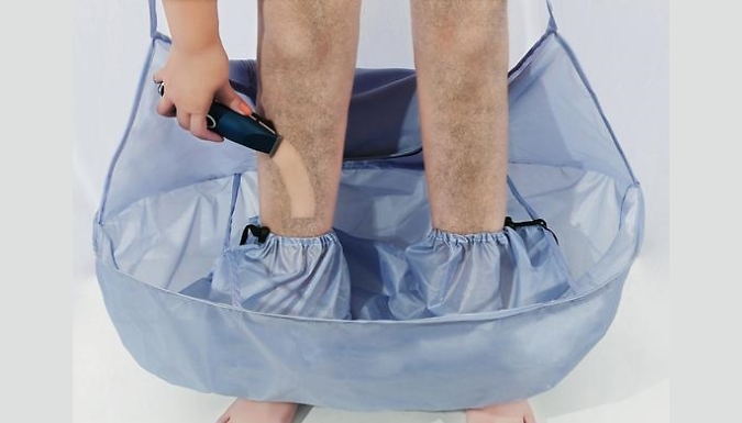 Foldable Leg Shaving Cape with Storage Bag