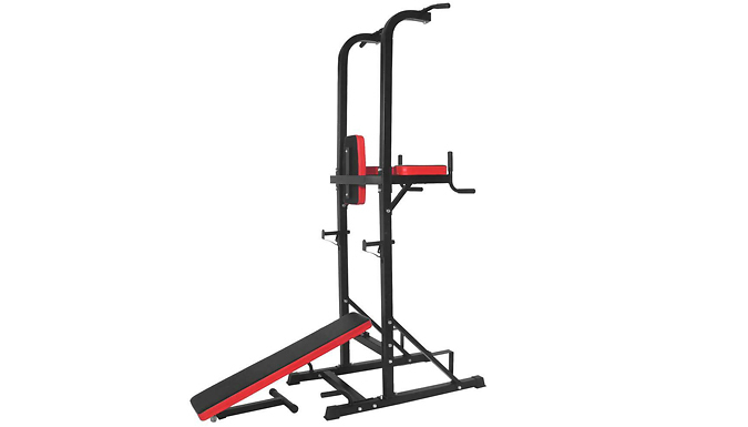 Multi-Functional Pull Up Bar Bench Power-Tower Station