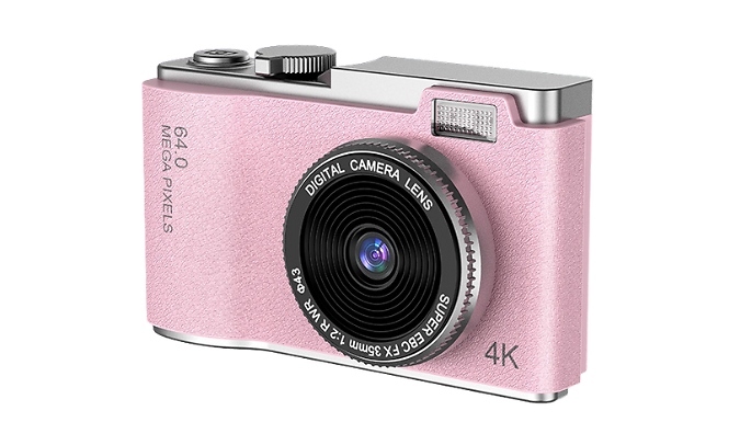 Portable CCD Digital Camera with 4K Lens - 3 Colours