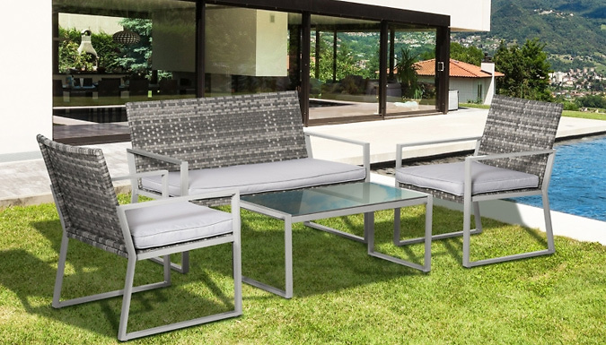 Oxford 4-Seater Rattan Garden Set