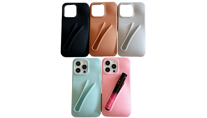 Mobile Phone Case with Lip Balm Holder - 5 Colours, 16 Phone Sizes!