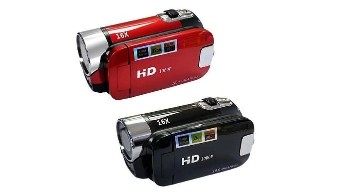 Full HD 270° Rotation 16X Digital Video Camera - 2 Colours