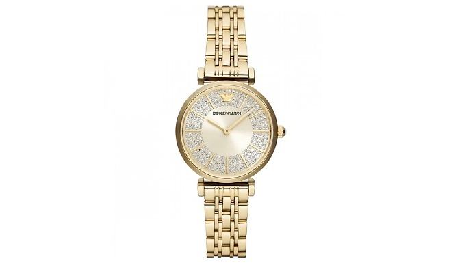 Emporio Armani Ladies Mia Gold Watch