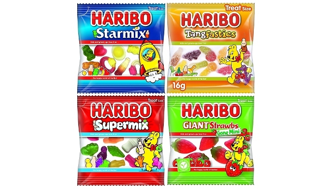 30-Packs Haribo Treat Size Mini Bags - 4 Different Sweet Options!