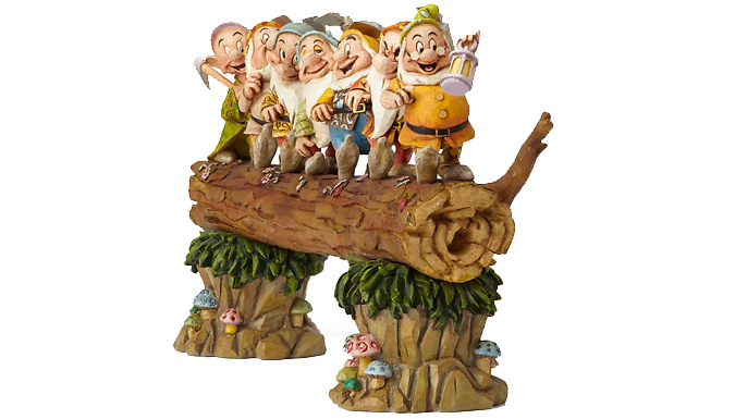 Seven Gnomes Working Garden Statue