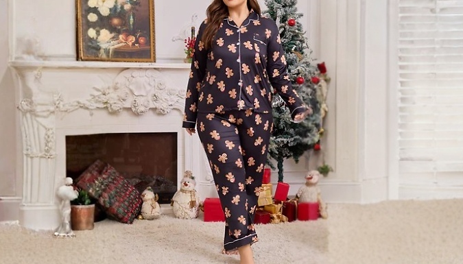 Women's Christmas Gingerbread Man Pyjama Set - 4 Colours