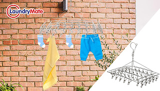 40 Peg Stainless Steel Rust-Resistant Hanging Clothes Dryer