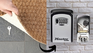 Wall-Mounted Outdoor Safe For Keys - With 4-Digit Combination Lock!