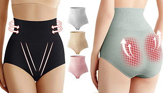 5-Pairs of High Waist Tummy Control Panties - 4 Sizes