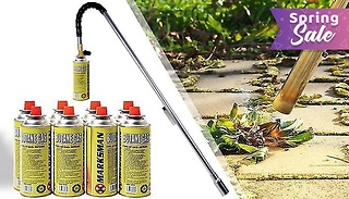 Multi-Purpose Gas Weed Burner - 2, 4 or 8 Optional Canisters