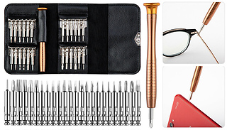 25-Piece Multi Precision Hex Torx Star Mini Screwdriver Set
