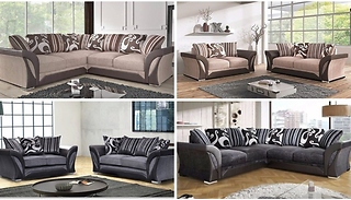 Shannon Corner Sofa or Sofa Set - 2 Colours