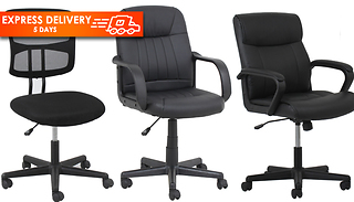 Adjustable Swivel Office Desk Chairs - 3 Options