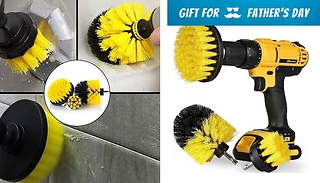 3-Piece Power Drill Cleaning Brush Head Set