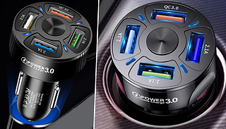 4-Port USB Car Charger