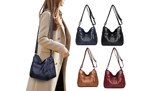 PU Leather Crossbody Shoulder Bag - 4 Colours