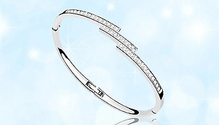 Swarovski Elements Triple Crystal Row Bracelet - 1 or 2