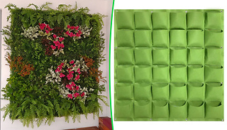 Vertical Wall Hanging Pocket Planter - Up to 72 Pockets!