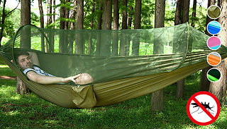 Outdoor Portable Anti-Mosquito Camping Hammock - 5 Colours & 2 Sizes
