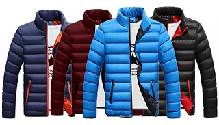 Men's Casual Warm Padded Jacket - 4 Colours & 7 Sizes