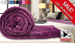 Super Soft Blanket - 9 Colours & 3 Sizes