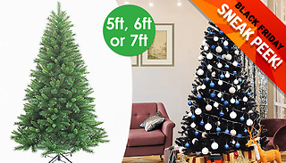 5ft, 6ft or 7ft Artificial Christmas Tree - 3 Colours