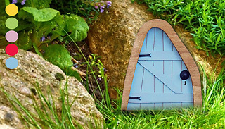 1 or 2 Miniature Garden Fairy Doors - 2 Styles & 5 Colours