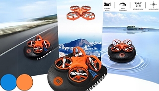 3-in-1 Air, Land & Water Hovercraft Drone - 2 Colours