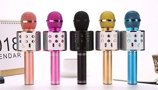 Bluetooth Handheld Karaoke Microphone - 5 Colours!