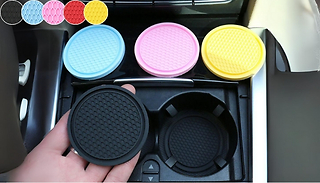 2-Pack Non-Slip Car Cup Coasters - 5 Colours