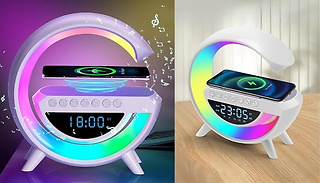 G Shaped Wireless Charger Speaker & Lamp - 2 Sizes
