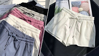 Women's Loose Drawstring Cotton Summer Shorts - 5 Colours & 5 Sizes