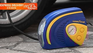 Goodyear 2-in-1 Tyre Air Compressor with LED Light