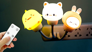 Animal USB Plug-In Remote Control Night Light - 4 Designs