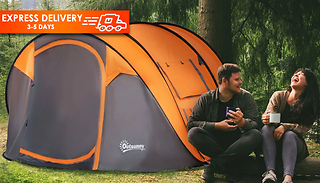 Outsunny 4-5 Person Pop-up Waterproof Camping Tent