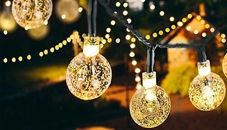 Crystal Ball Solar LED Lights - 2 Sizes & 2 Colours