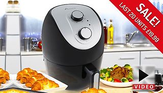 3L Air Fryer With Adjustable Thermostat & Timer - 1200W