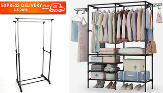 Heavy Duty Stainless Steel Clothes Rail - 3 Designs
