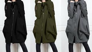 Oversized Zipped Hoodie - 3 Colours, 5 Sizes