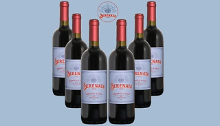 6 or 12-Bottle Case of Serenata Traditional Red Wine