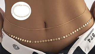 Golden Double Band Adjustable Belly Chain