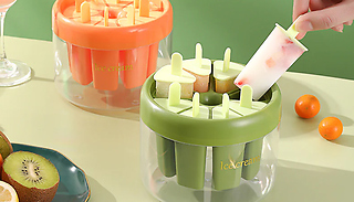 Ice Lolly 8-Slot Mould with Ice Container - 2 Colours