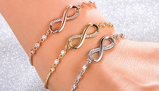 1, 2 or 3 Adjustable Infinity Bracelets - 3 Colours