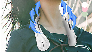 Portable Bladeless Hanging Neck Fan - 3 Colours