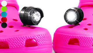 1, 2 or 4 Croc Compatible Shoe Headlights - 5 Colours