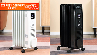 HOMCOM 1630W Oil Filled Radiator - 2 Colours
