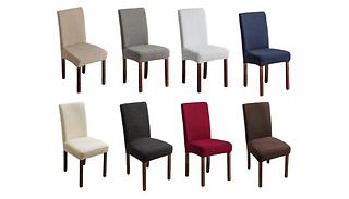 Waterproof Fabric Chair Covers - 8 Colours, 1, 2 or 4-Pack
