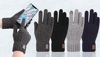 Men's Warm Touch-Screen Gloves - 4 Colours 